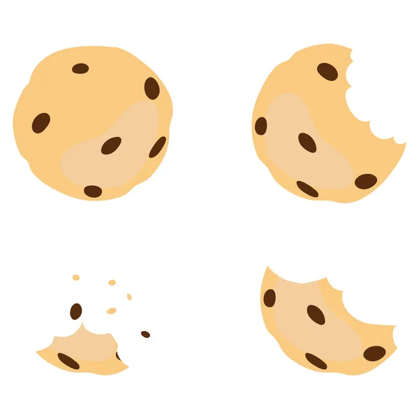 Vektorové soubory cookie kreslená postavička — Stockový vektor