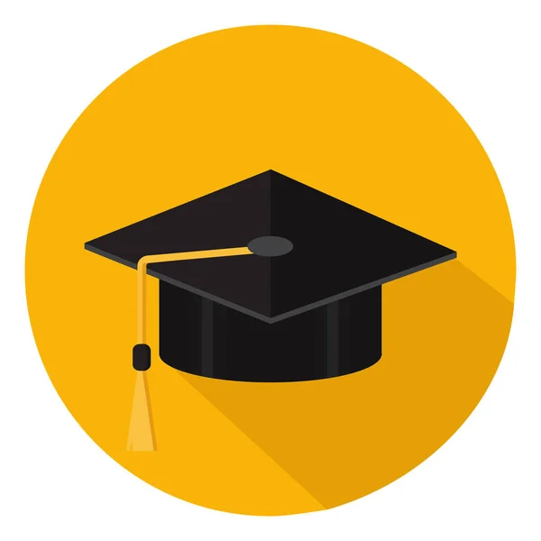 Capa de graduação acadêmica isolada em segundo plano. Vetor — Vetor de Stock