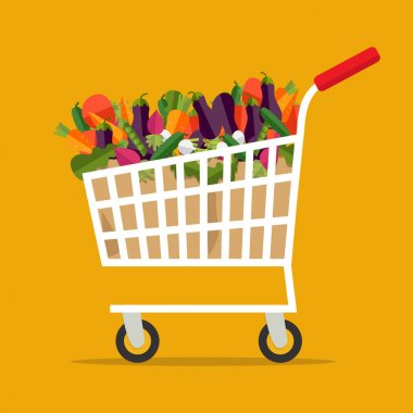 Alışveriş, nakliye ve arka plan üzerinde izole vegan kavramı.