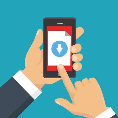 Belge, infographics indiriyor. Düz tasarım. Dosya karşıdan yükleme