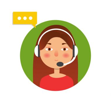 İstemci kavramı, hizmet ve iletişim. Vektör. Çağrı Merkezi