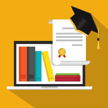 Webinar ve video Semineri. Düz tasarım illüstrasyon izole