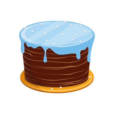 Vektör çizim. Beyaz arka plan üzerinde izole. Tatlı bisküvi