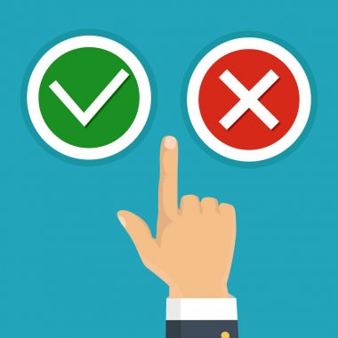 Vektör çizim. Seçim, ideal kavramı