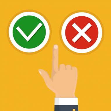 Vektör çizim. Seçim, ideal kavramı