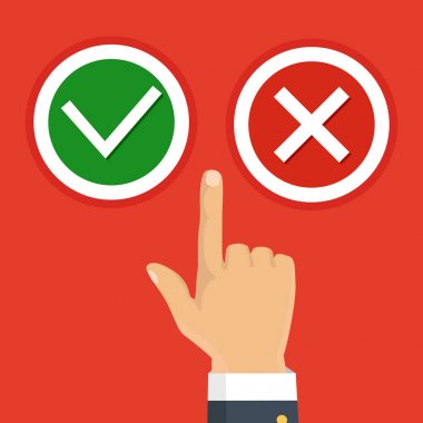 Vektör çizim. Seçim, ideal kavramı