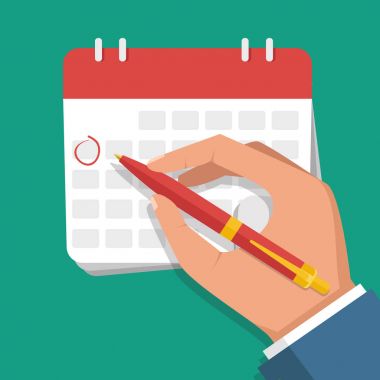 Vektör düz çizim. İşadamı el kalem işaretleri