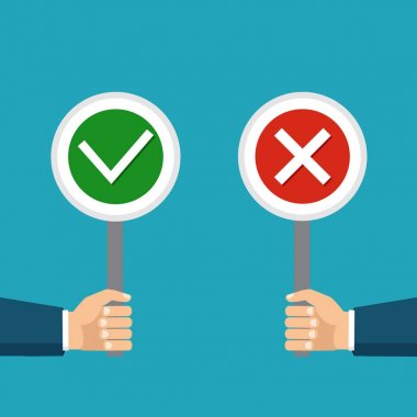 Vektör çizim. Seçim kavramı, ideal ve