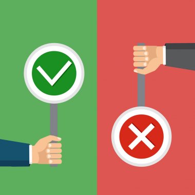 Vektör çizim. Seçim, ideal kavramı