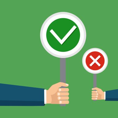 Vektör çizim. Seçim, ideal kavramı