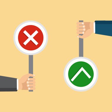 Vektör çizim. Seçim, ideal kavramı