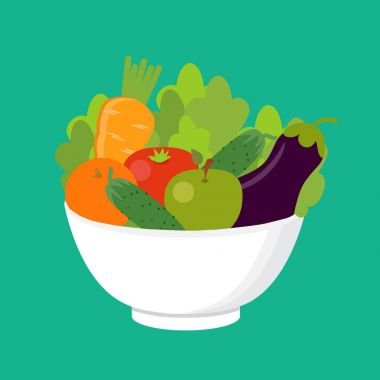 Bir tabakta sebze. Sağlıklı gıda kavramı. Vegan, vejetaryen. 