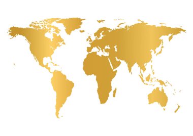 Dünya, Küre simgesi. Vektör. Dünya Haritası üzerinde izole beyaz arka plan.