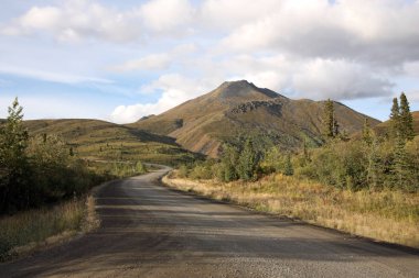 Dempster Highway in Yukon, Canada. clipart