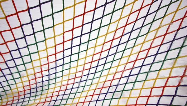 Renkli örgü dondurulmuş.