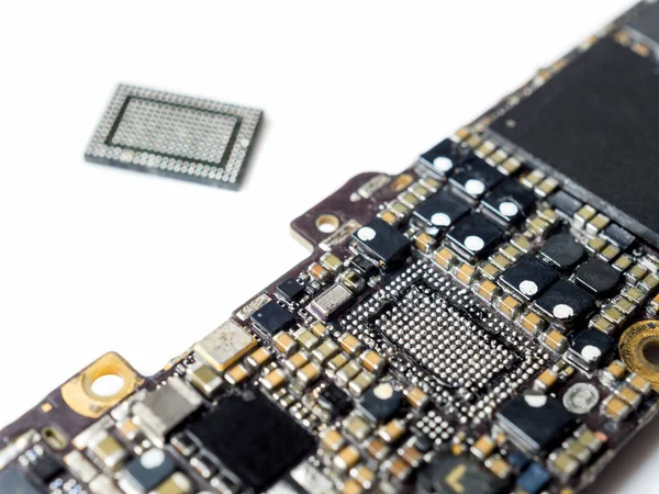 Smartphone-Logic-Board entfernt Strom ic — Stockfoto