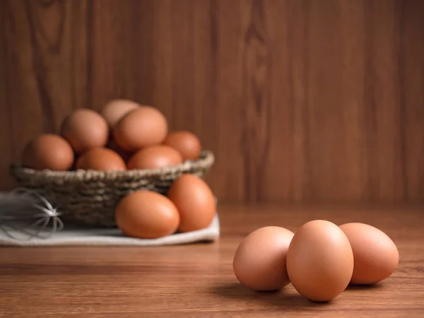 Konsep bahan pangan telur ayam organik — Stok Foto