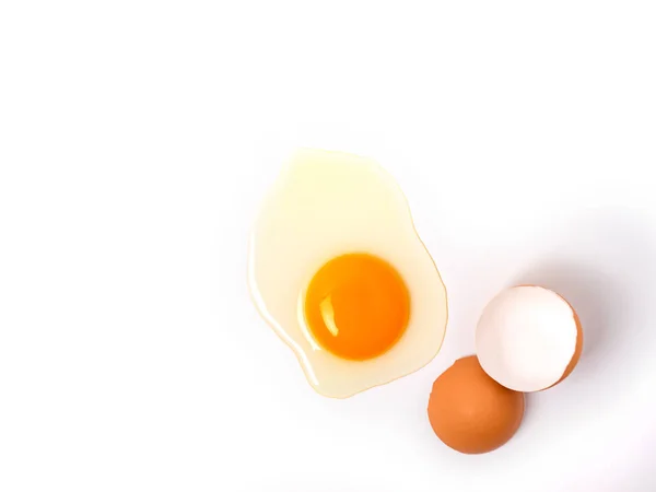 Organic chicken eggs food ingredients concept Stock Photo