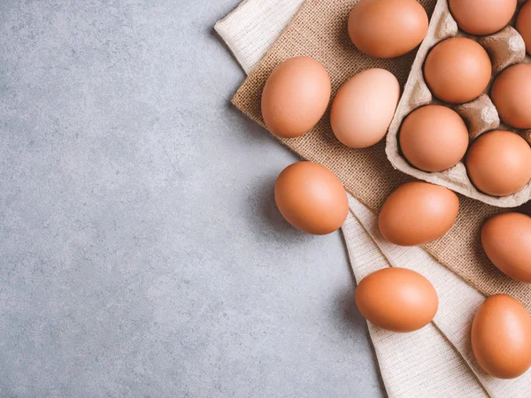 Konsep bahan pangan telur ayam organik — Stok Foto