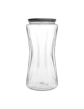 Boş şeffaf PET, beyaz arkaplanda izole edilmiş konserve ve muhafaza için çalkalayabilir.