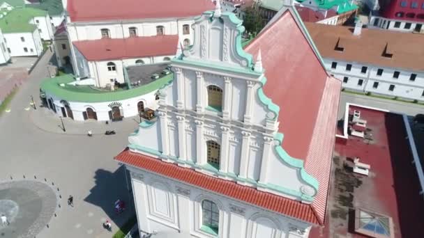 Old City Hall будівлі у верхнє місто Мінськ — стокове відео