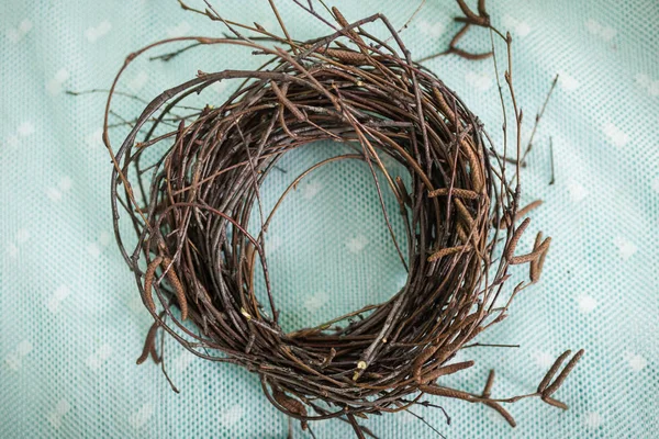 Corona de ramas, nido para pájaros — Foto de Stock