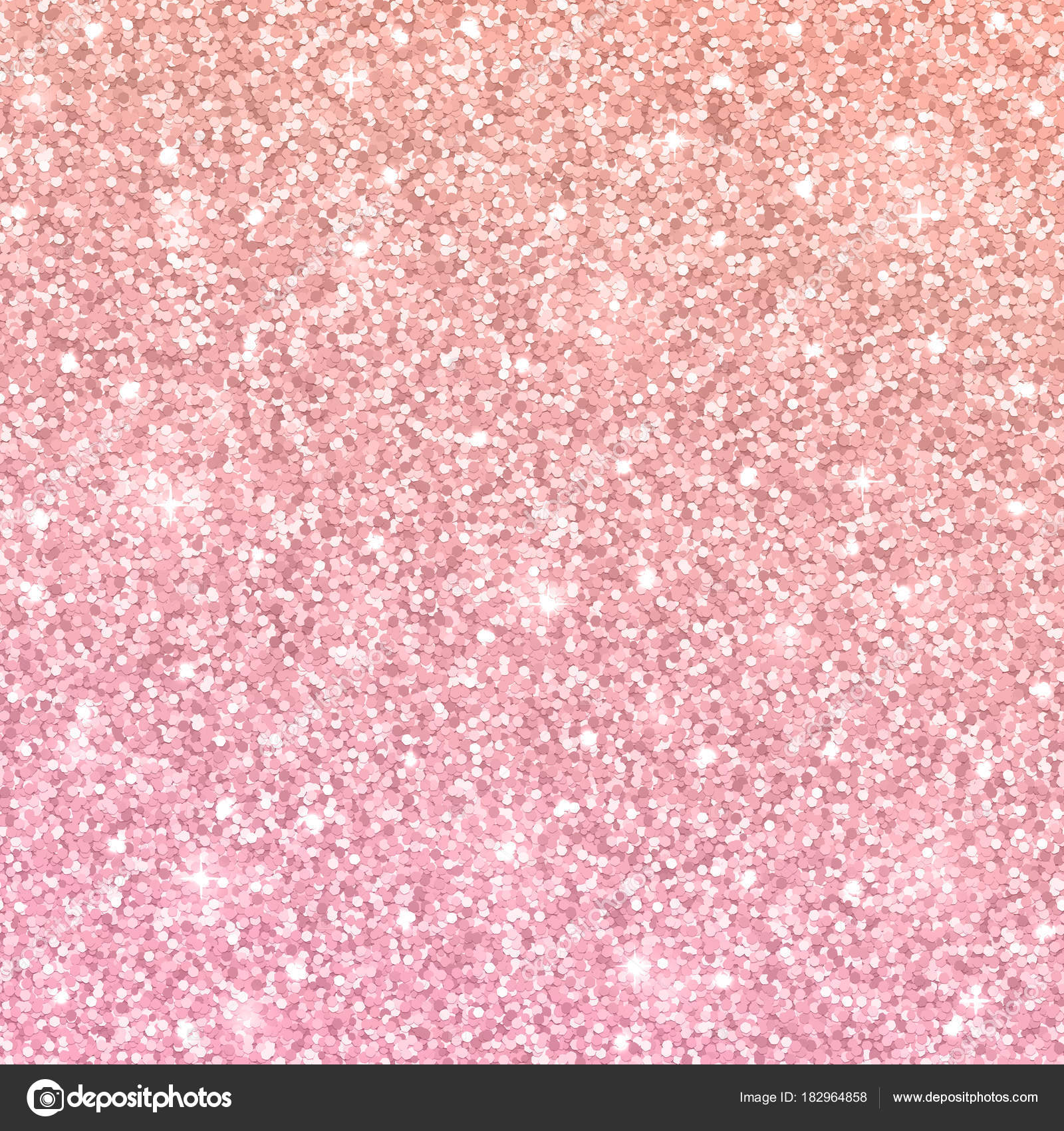 Rose gold glitter pattern with color effect. Vector Stock Vector Image