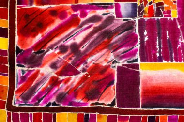 Kareler, renkli soyutlama, parça, sıcak batik