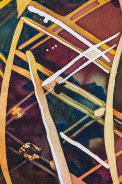 Soyutlama, parça, sıcak batik