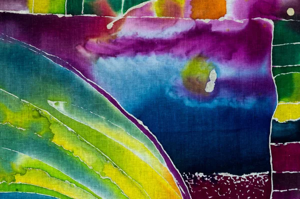 Renkli soyutlama, parça, sıcak batik