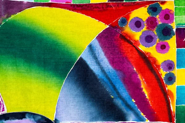 Renkli soyutlama, parça, sıcak batik