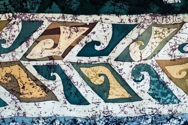 Ornament, fragment, hot batik, background texture — Stock Photo, Image
