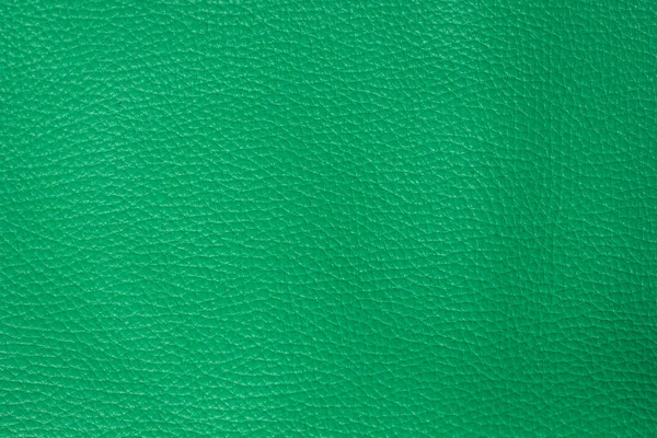 Green leather texture background — Stock Photo, Image