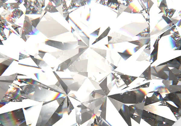 Texture diamant réaliste en gros plan, illustration 3D . — Photo