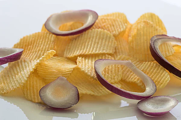 Patates cipsi. Gıda.