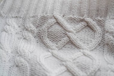 Dokuma yün doku detay. Kumaş beyaz arka plan