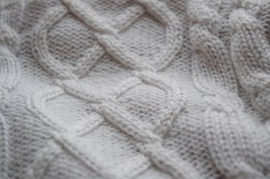 Dokuma yün doku detay. Kumaş beyaz arka plan