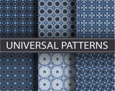 Desen sorunsuz doku vektör arka plan soyut geometrik yazdırma süsleme