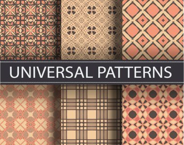 Desen sorunsuz doku vektör arka plan soyut geometrik tasarım. Modern kumaş grafik Tekstil beyaz çizgi zemin dekorasyon illüstrasyon. Yazdırma süs siyah retro kiremit tekrar öğesi sanat.