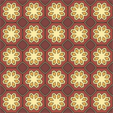 Desen sorunsuz doku vektör arka plan soyut geometrik tasarım. Modern kumaş grafik Tekstil beyaz çizgi zemin dekorasyon illüstrasyon. Yazdırma süs siyah retro kiremit tekrar öğesi sanat