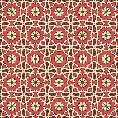 Desen sorunsuz doku vektör arka plan soyut geometrik tasarım. Modern kumaş grafik Tekstil beyaz çizgi zemin dekorasyon illüstrasyon. Yazdırma süs siyah retro kiremit tekrar öğesi sanat