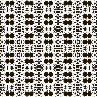 Desen sorunsuz doku vektör arka plan soyut geometrik tasarım. Modern kumaş grafik Tekstil beyaz çizgi zemin dekorasyon illüstrasyon. Yazdırma süs siyah retro kiremit tekrar öğesi sanat