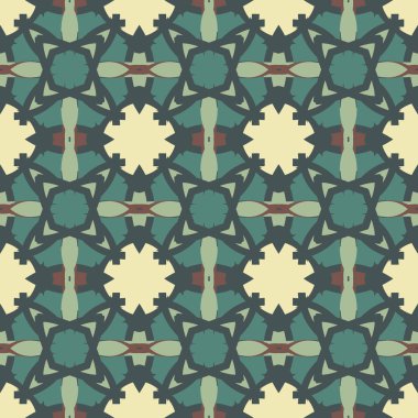 Desen sorunsuz doku vektör arka plan soyut geometrik tasarım. Modern kumaş grafik Tekstil beyaz çizgi zemin dekorasyon illüstrasyon. Yazdırma süs siyah retro kiremit tekrar öğesi sanat.