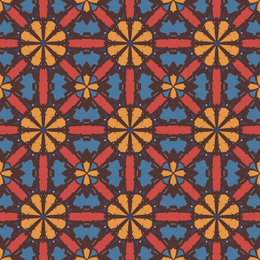 Desen sorunsuz doku vektör arka plan soyut geometrik tasarım. Modern kumaş grafik Tekstil beyaz çizgi zemin dekorasyon illüstrasyon. Yazdırma süs siyah retro kiremit tekrar öğesi sanat.