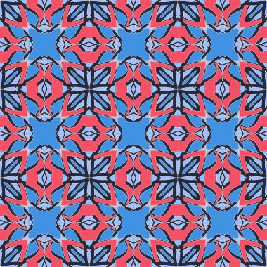 Desen sorunsuz doku vektör arka plan soyut geometrik tasarım. Modern kumaş grafik Tekstil beyaz çizgi zemin dekorasyon illüstrasyon. Yazdırma süs siyah retro kiremit tekrar öğesi sanat.