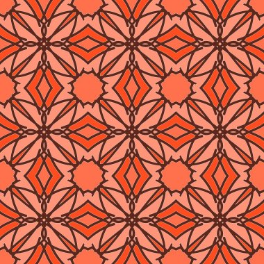 Desen sorunsuz doku vektör arka plan soyut geometrik tasarım. Modern kumaş grafik Tekstil beyaz çizgi zemin dekorasyon illüstrasyon. Yazdırma süs siyah retro kiremit tekrar öğesi sanat.