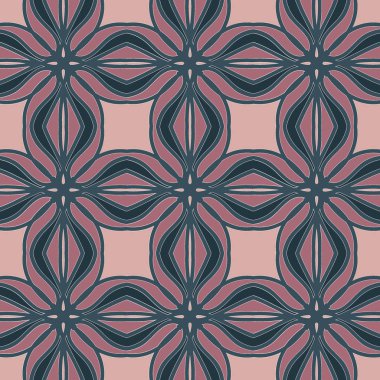 Desen sorunsuz doku vektör arka plan soyut geometrik tasarım. Modern kumaş grafik Tekstil beyaz çizgi zemin dekorasyon illüstrasyon. Yazdırma süs siyah retro kiremit tekrar öğesi sanat.