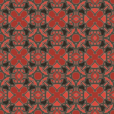 Desen sorunsuz doku vektör arka plan soyut geometrik tasarım. Modern kumaş grafik Tekstil beyaz çizgi zemin dekorasyon illüstrasyon. Yazdırma süs siyah retro kiremit tekrar öğesi sanat.