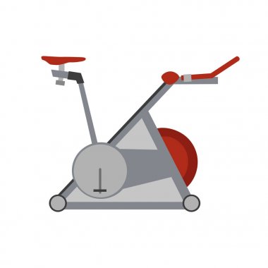 Spor vektör spor salonu fitness Simülatörü simgesi egzersiz sağlıklı donatımı