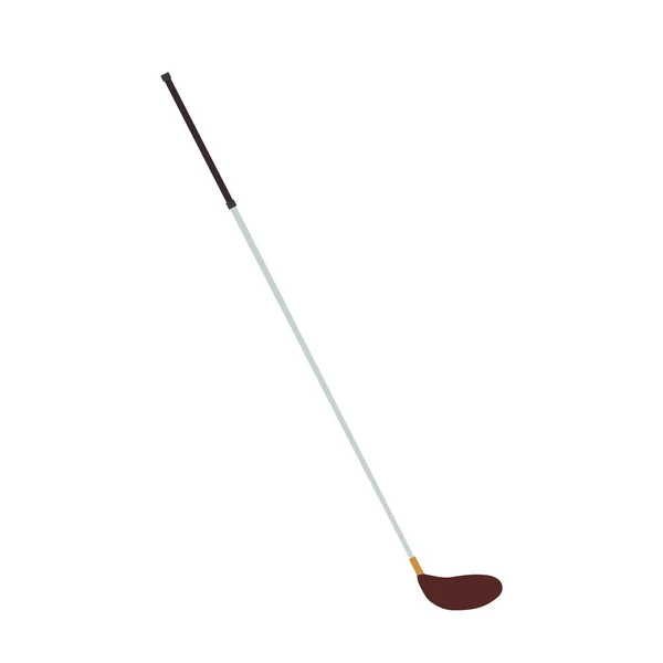 Golf club legno vettore palla sport isolato ferro illustrazione driver icona bianco gioco attrezzature — Vettoriale Stock